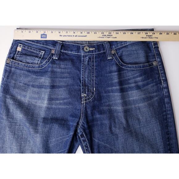 BIG STAR Pioneer Regular Boot Cut Jeans Men's 38L Medium Wash Thick Stitching - Picture 13 of 16
